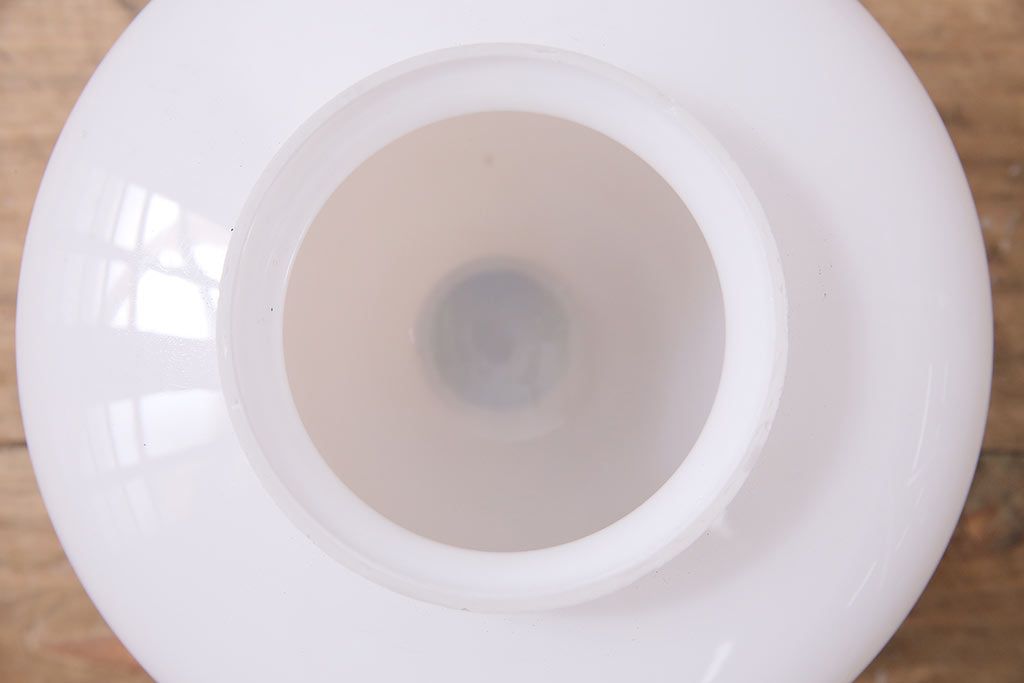 アンティーク照明　昭和中期　ころんとしたフォルムのレトロなペンダントライト(天井照明)(R-046727)