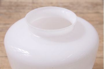 アンティーク照明　昭和中期　ころんとしたフォルムのレトロなペンダントライト(天井照明)(R-046727)