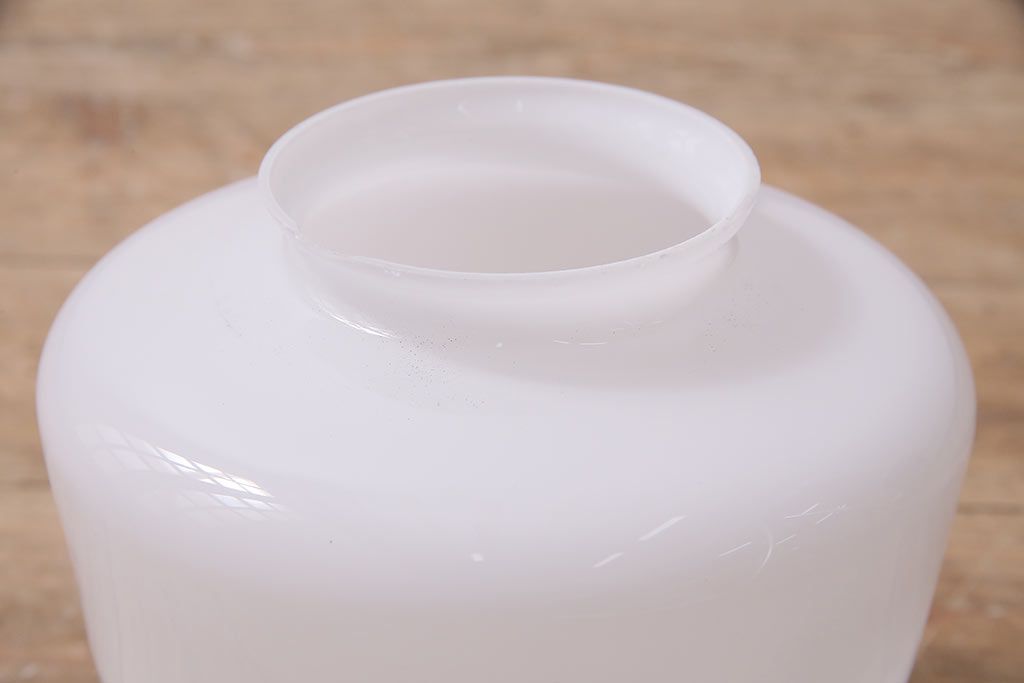 アンティーク照明　昭和中期　ころんとしたフォルムのレトロなペンダントライト(天井照明)(R-046729)