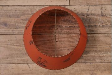 ヴィンテージ照明　昭和レトロ　オレンジ色のシェードがお洒落なスタンドライト(卓上照明、ビンテージ)(R-046730)