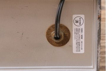 ヴィンテージ照明　昭和レトロ　オレンジ色のシェードがお洒落なスタンドライト(卓上照明、ビンテージ)(R-046730)