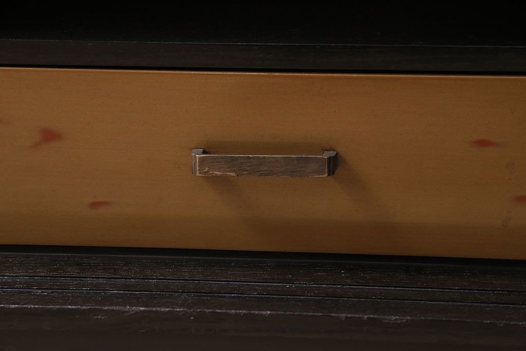 ビンテージ家具　ディスプレイも楽しめる和レトロな戸棚(R-収納棚、棚、キャビネット)(R-046731)