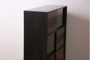 ビンテージ家具　ディスプレイも楽しめる和レトロな戸棚(R-収納棚、棚、キャビネット)(R-046731)
