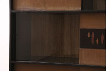 ビンテージ家具　ディスプレイも楽しめる和レトロな戸棚(R-収納棚、棚、キャビネット)(R-046731)