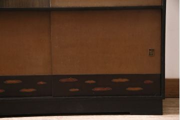 ビンテージ家具　ディスプレイも楽しめる和レトロな戸棚(R-収納棚、棚、キャビネット)(R-046731)