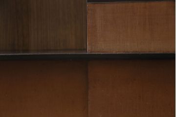 ビンテージ家具　ディスプレイも楽しめる和レトロな戸棚(R-収納棚、棚、キャビネット)(R-046731)