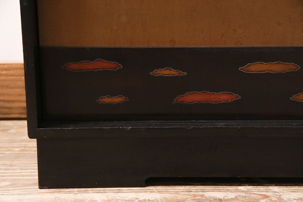 ビンテージ家具　ディスプレイも楽しめる和レトロな戸棚(R-収納棚、棚、キャビネット)(R-046731)