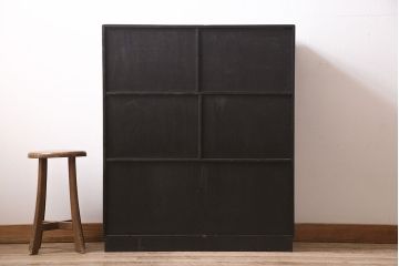 ビンテージ家具　ディスプレイも楽しめる和レトロな戸棚(R-収納棚、棚、キャビネット)(R-046731)