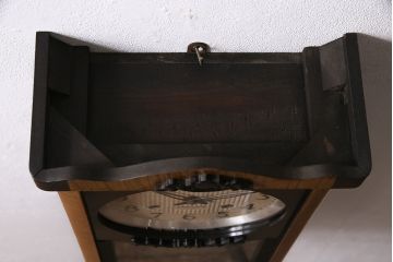 アンティーク時計　昭和中期　精工舎(SEIKOSHA、セイコー)　ゼンマイ式　21DAY　木の温かみを感じるレトロな柱時計(掛け時計、振り子時計)(R-046733)