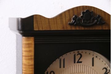アンティーク時計　昭和中期　精工舎(SEIKOSHA、セイコー)　ゼンマイ式　21DAY　木の温かみを感じるレトロな柱時計(掛け時計、振り子時計)(R-046733)