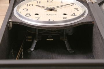 アンティーク時計　昭和中期　精工舎(SEIKOSHA、セイコー)　ゼンマイ式　21DAY　木の温かみを感じるレトロな柱時計(掛け時計、振り子時計)(R-046733)