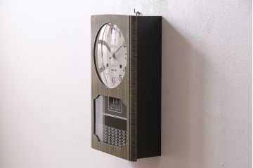 アンティーク時計　昭和中期　CITIZEN(シチズン)　30DAY　ゼンマイ式　カレンダー付　レトロなデザインが魅力の掛け時計(振り子時計、柱時計)(R-046734)