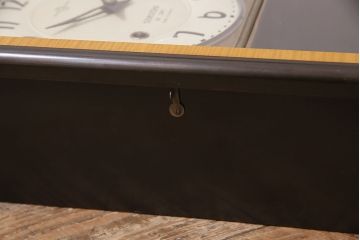 アンティーク時計　昭和中期　精工舎(SEIKOSHA、セイコー)　ゼンマイ式　14DAY　スタイリッシュなデザインが魅力の柱時計(掛け時計、振り子時計)(R-046735)