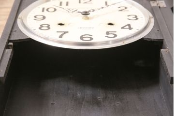 アンティーク時計　昭和中期　SEIKO(セイコー)　電池式　昭和レトロな雰囲気が魅力の掛け時計(柱時計)(R-046736)