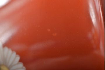 オールドノリタケ(日陶、Noritake、則武)　朱地　白菊文　クリーマー(ミルクジャー)(R-046741)