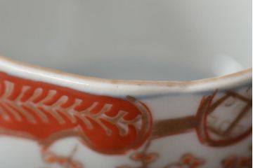 幕末〜明治　伊万里焼　色絵染付　向付(蕎麦猪口)5個(R-046742)