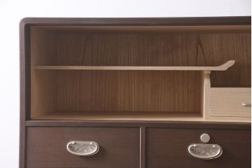 中古　伝統工芸品　伝統工芸士・吉沢昭次作　凛とした佇まいが素敵な加茂総桐箪笥(定価約150万円)(総桐たんす、衣装箪笥、着物箪笥、和タンス)(R-046747)