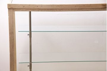 【ご成約品】レトロ家具　ナラ材　ガラスケース(R-046748)