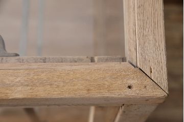 【ご成約品】レトロ家具　ナラ材　ガラスケース(R-046748)