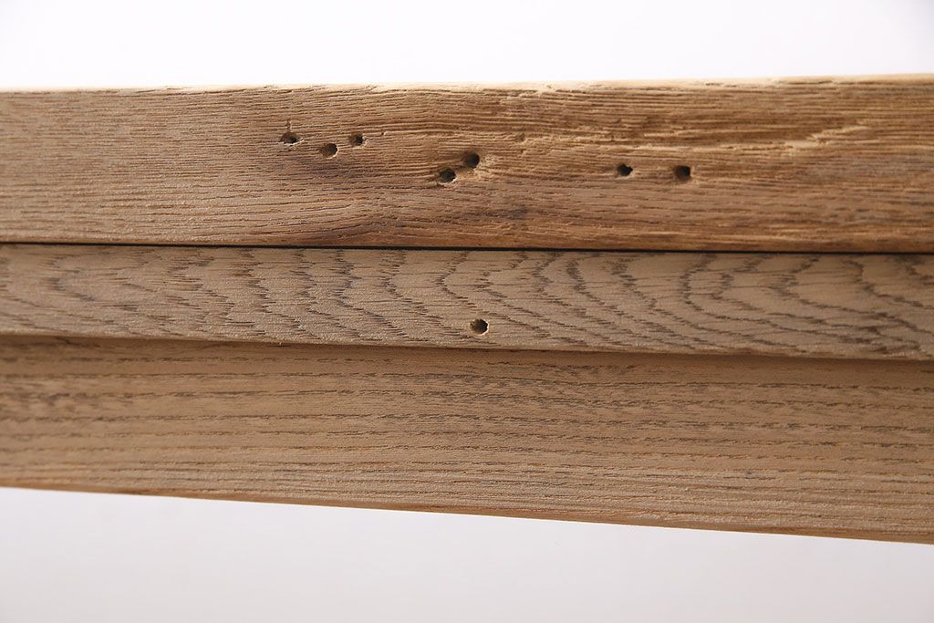 【ご成約品】レトロ家具　ナラ材　ガラスケース(R-046748)