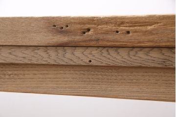 【ご成約品】レトロ家具　ナラ材　ガラスケース(R-046748)