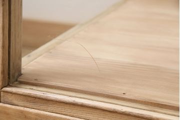 【ご成約品】レトロ家具　ナラ材　ガラスケース(R-046748)