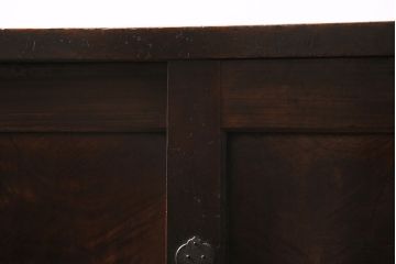 アンティーク家具　昭和初期　前面ケヤキ材　深みのある木肌が魅力の帳場箪笥(時代箪笥、収納棚)(R-046749)