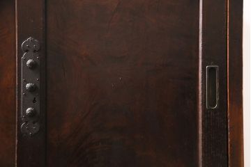アンティーク家具　昭和初期　前面ケヤキ材　深みのある木肌が魅力の帳場箪笥(時代箪笥、収納棚)(R-046749)