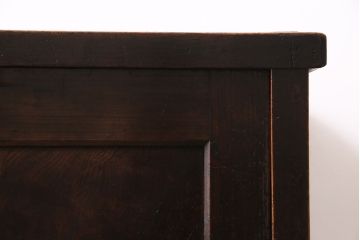 アンティーク家具　昭和初期　前面ケヤキ材　深みのある木肌が魅力の帳場箪笥(時代箪笥、収納棚)(R-046749)