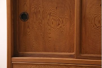 中古　和の雰囲気を高める、屋久杉を使用した贅沢なつくりの茶箪笥(定価約30万円)(茶棚、飾り棚)(R-046751)