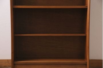 ヴィンテージ家具　イギリス　HERBERT E. GIBBS(ハーバート・E・ギブス)　チーク材　洗練された佇まいが魅力的なキャビネット(本箱、ブックケース、収納棚、ビンテージ)(R-046753)