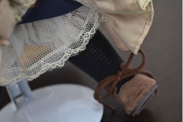 CASCO　ビスクドール　Cadeaux　Porcelain　doll　陶器人形(R-046773)