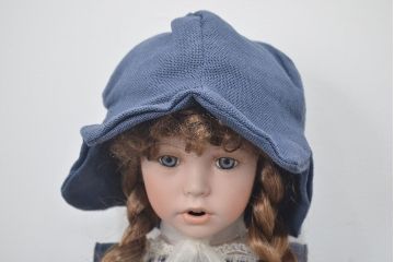 CARINE　ビスクドール　POUPEE　PORCELAINE　人形(R-046774)