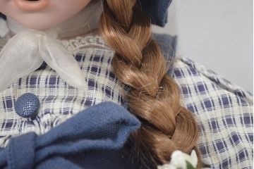 CARINE　ビスクドール　POUPEE　PORCELAINE　人形(R-046774)