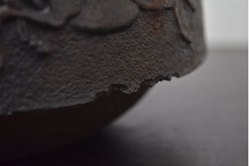 南部盛岡　利祥銘　鉄瓶(馬の図、茶道具)(R-046789)