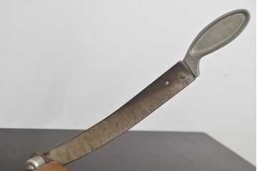 ROKUWA　古い　ペーパーカッター(裁断機、木製、マス目付、古道具)(R-046791)