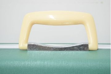 ビンテージ　エメラルドグリーン　トランク(昭和レトロ、鞄、カバン、収納、ディスプレイ)(R-046795)
