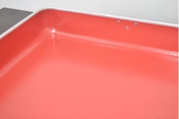 ビンテージ　エメラルドグリーン　トランク(昭和レトロ、鞄、カバン、収納、ディスプレイ)(R-046795)