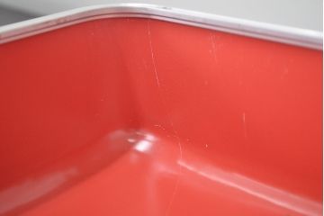ビンテージ　エメラルドグリーン　トランク(昭和レトロ、鞄、カバン、収納、ディスプレイ)(R-046795)