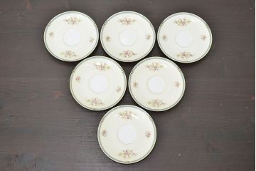 昭和中期　花柄　ノリタケ　Noritake　カップ&ソーサー6客　箱付(R-046799)