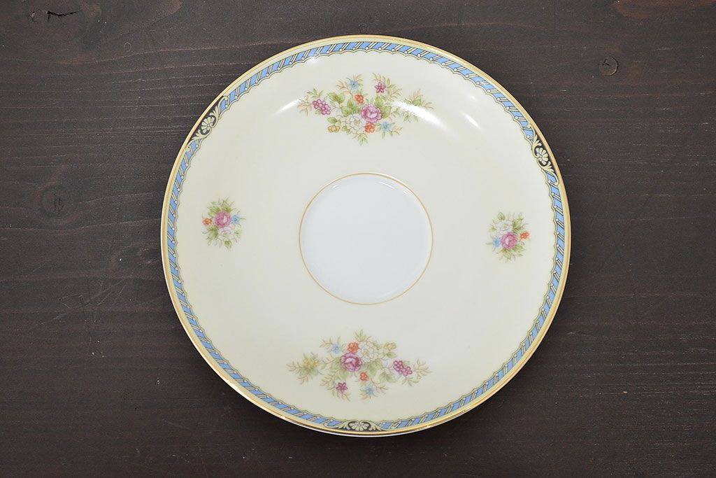昭和中期　花柄　ノリタケ　Noritake　カップ&ソーサー6客　箱付(R-046799)