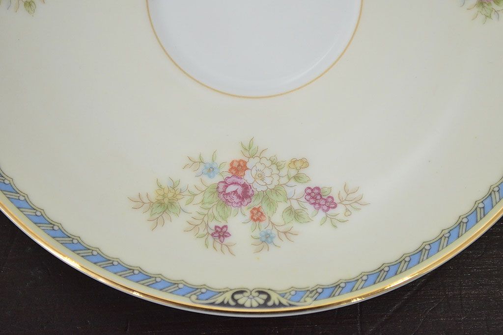 昭和中期　花柄　ノリタケ　Noritake　カップ&ソーサー6客　箱付(R-046799)