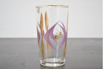 昭和レトロ　佐々木ガラス　グラス・コースター・小皿・お盆セット(HOYA、コップ)(R-046800)