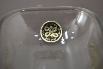 昭和レトロ　佐々木ガラス　グラス・コースター・小皿・お盆セット(HOYA、コップ)(R-046800)