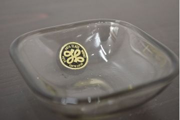 昭和レトロ　佐々木ガラス　グラス・コースター・小皿・お盆セット(HOYA、コップ)(R-046800)