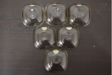 昭和レトロ　佐々木ガラス　グラス・コースター・小皿・お盆セット(HOYA、コップ)(R-046800)