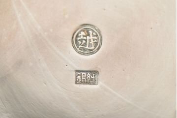 昭和初期　純銀製　コンポート　重量690g(三越、お皿)(R-046804)