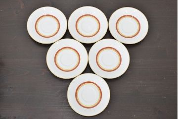昭和中期　ノリタケ　Noritake　カップ&ソーサー6客(日本陶器)(R-046805)