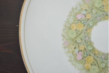 昭和中期　ノリタケ　Noritake　花柄　ボウル皿(深皿、日本陶器)　Y926A(R-046806)