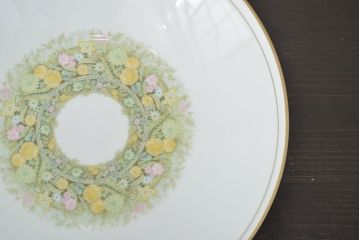 昭和中期　ノリタケ　Noritake　花柄　ボウル皿(深皿、日本陶器)　Y926A(R-046807)